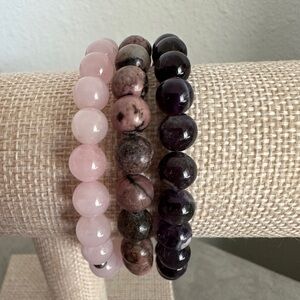 3 beaded stretch bracelet set by Jay King